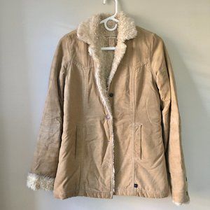 Stylish & soft sherpa-lined coat